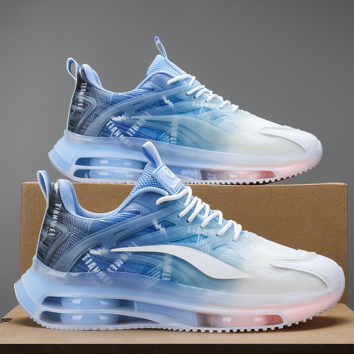 Unisex Futuristische luftgepolsterte leistungsorientierte Sneaker mit transparenter Sohle Drune