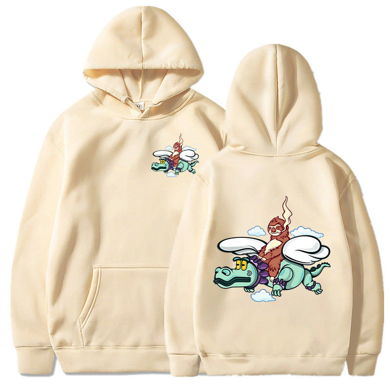 Damen Kapuzenpullover mit verspieltem Grafikdesign und hochwertiger Verarbeitung Drune