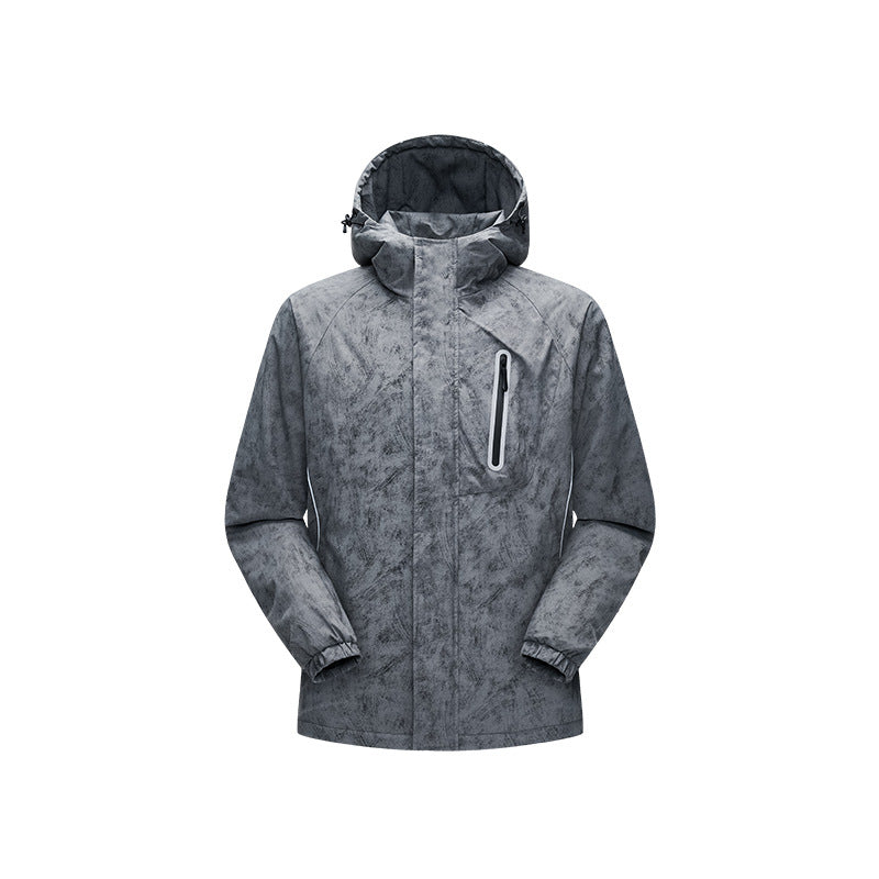 Herren Technische Regenjacke mit verschweißten Nähten und reflektierenden Details Drune