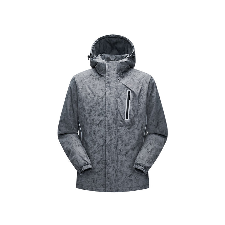 Herren Technische Regenjacke mit verschweißten Nähten und reflektierenden Details Drune