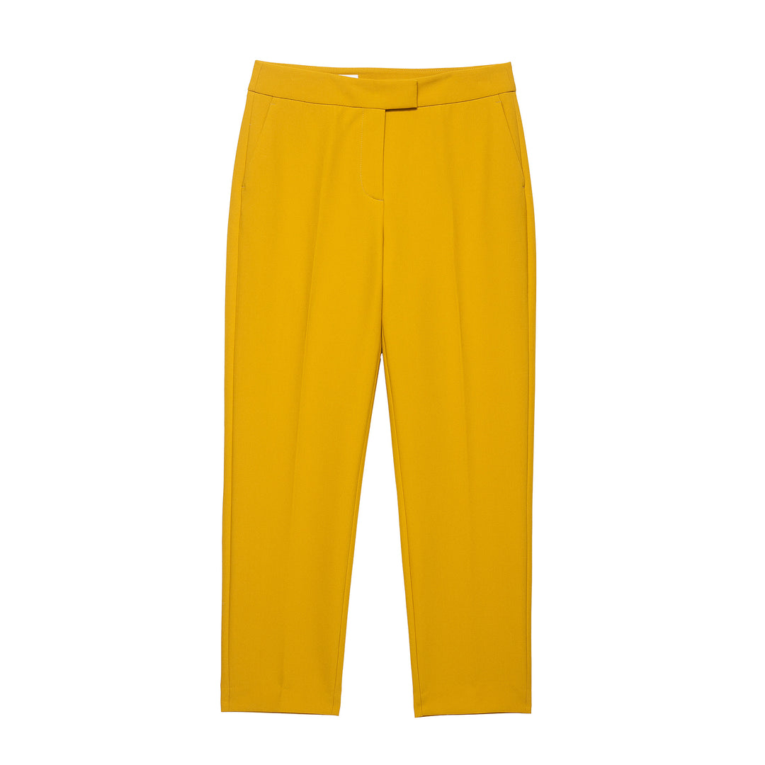 Damen Hochtaillierte tapered Anzughose mit Bügelfalte Drune