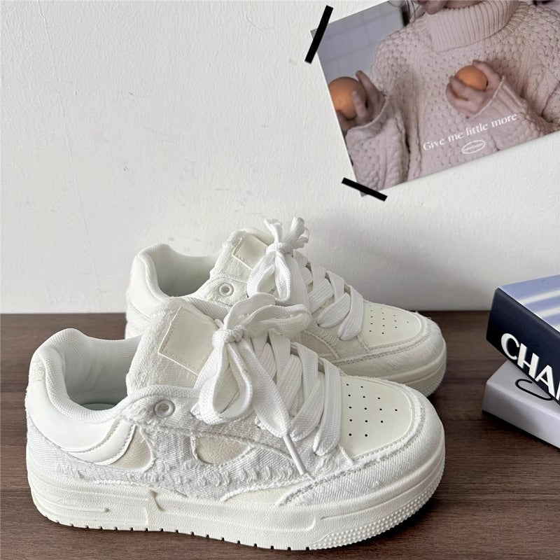 Damen Sneakers mit texturiertem Obermaterial und dämpfender Sohle Drune