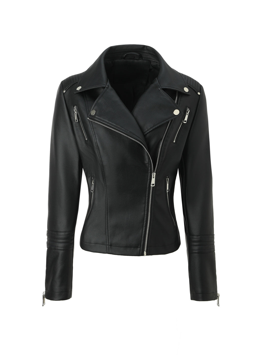 Damen Klassische Bikerjacke Drune