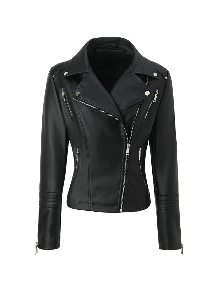 Damen Klassische Bikerjacke Drune