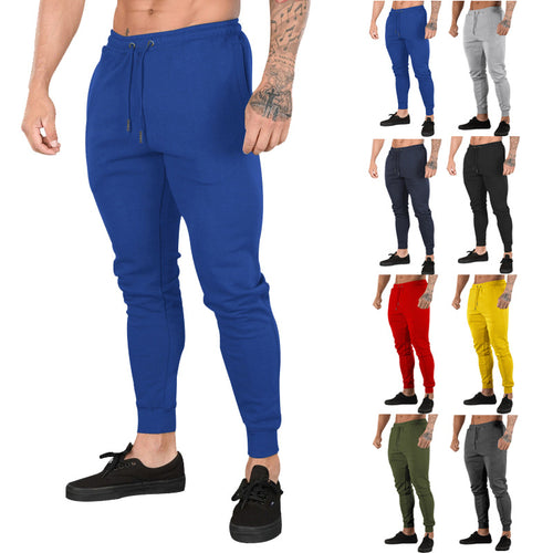 Herren Slim-Tapered Sweat-Jogger mit elastischem Tunnelzugbund & gerippten Knöchelbündchen Drune