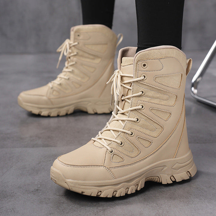 Damen High-Top Outdoor-Schuhe mit rutschfester Sohle und atmungsaktivem Obermaterial Drune