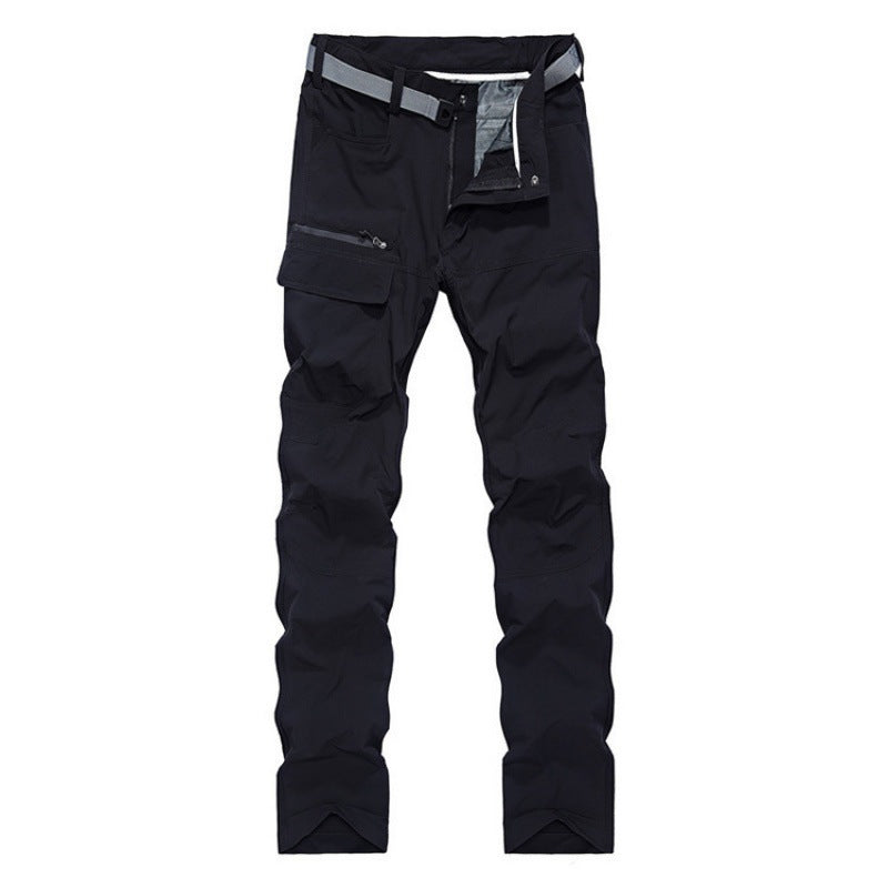 Herren Technische Trekking-Cargohose mit vorgeformten Knien und integrierter Gürtel-Lösung Drune