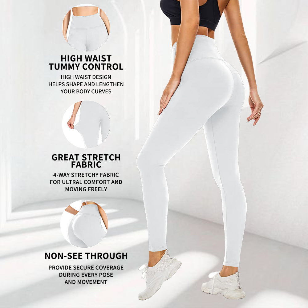 Damen Hochwertige Sportleggings mit seamless Design und hohem Bund Drune