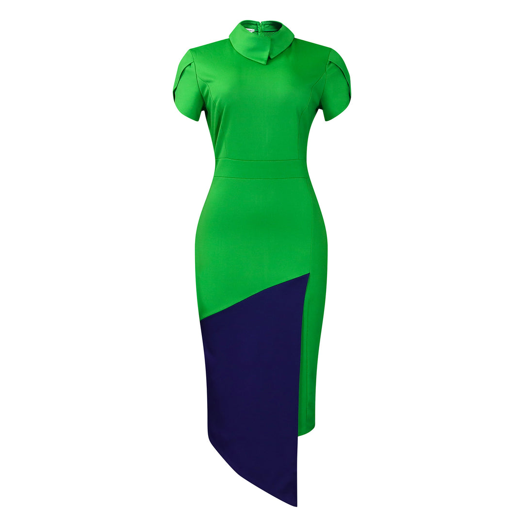 Damen Etuikleid mit modernem asymmetrischem Design und eleganten Details Drune