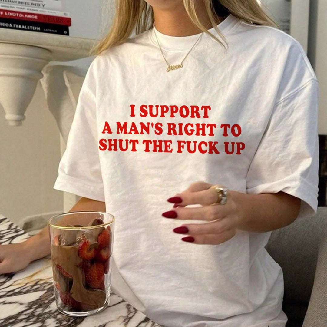 Damen oversized Bachelorette T-Shirt mit exklusivem Print Drune