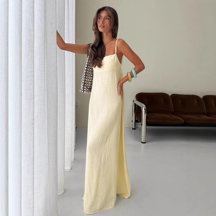 Damen Maxikleid im lässigen Schnitt aus leichtem Material Drune