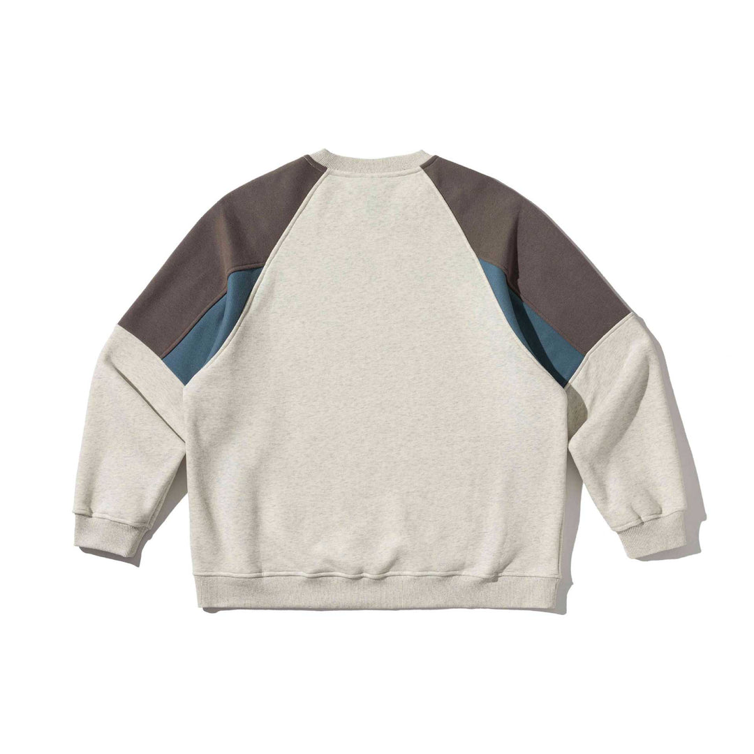 Unisex Colorblock-Sweatshirt mit Raglanärmeln und strukturierter Ziernaht Drune