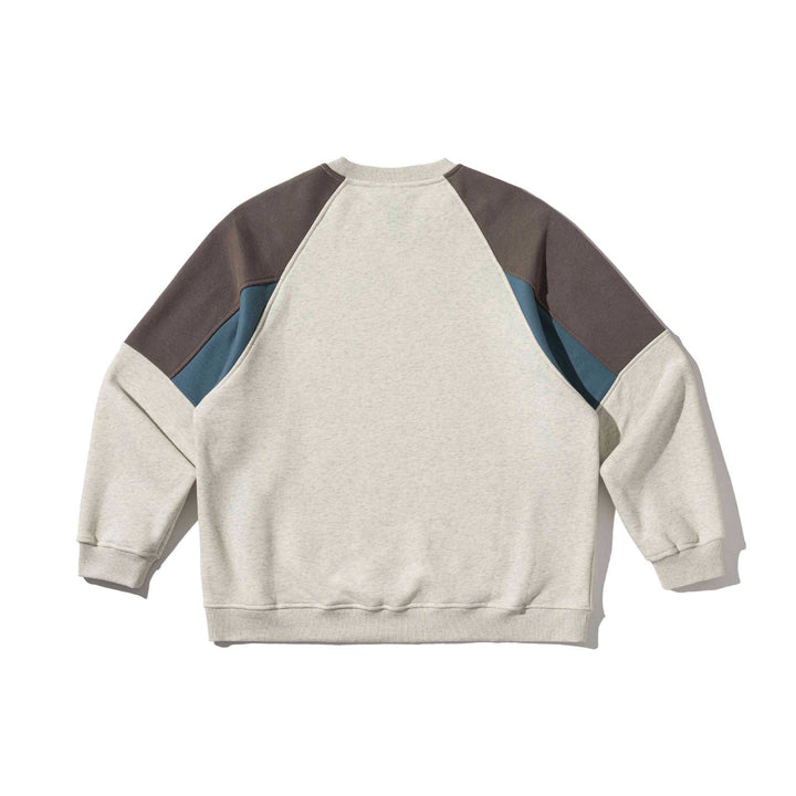 Unisex Colorblock-Sweatshirt mit Raglanärmeln und strukturierter Ziernaht Drune