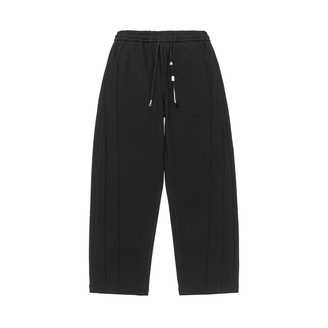Damen Weite Cropped-Sweathose mit Elastikbund und aufgesetzter Gesäßtasche Drune