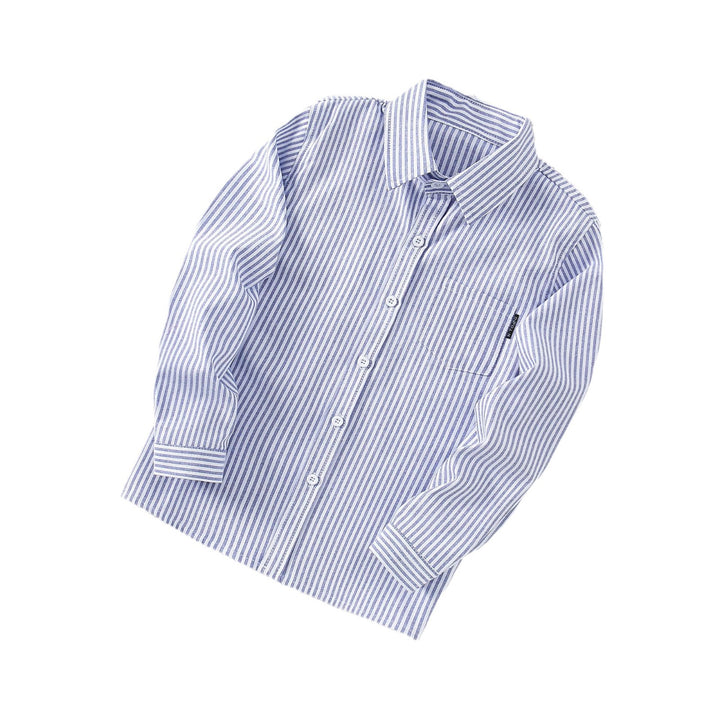 Damen elegantes gestreiftes Langarmhemd Drune