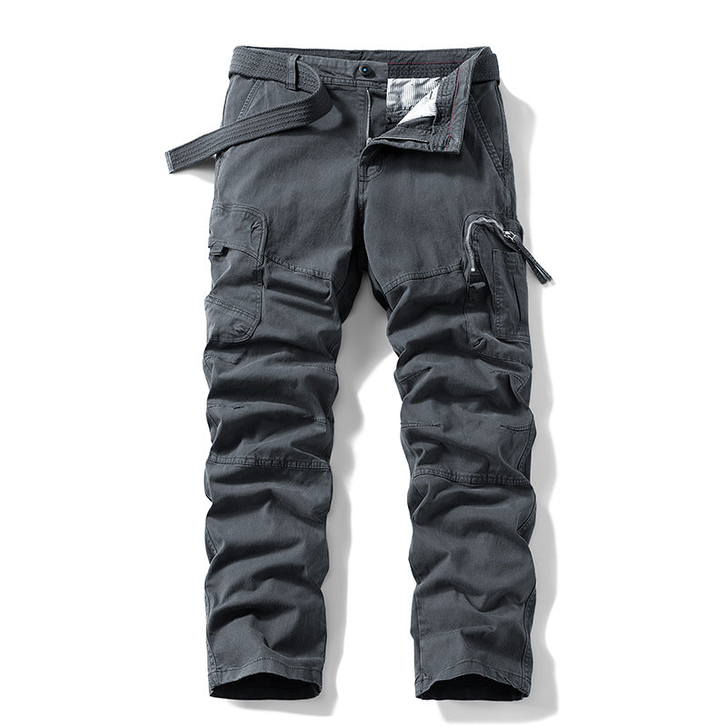 Herren Robuste Utility-Cargohose mit ergonomischen Knieabnähern und integriertem Webgürtel Drune