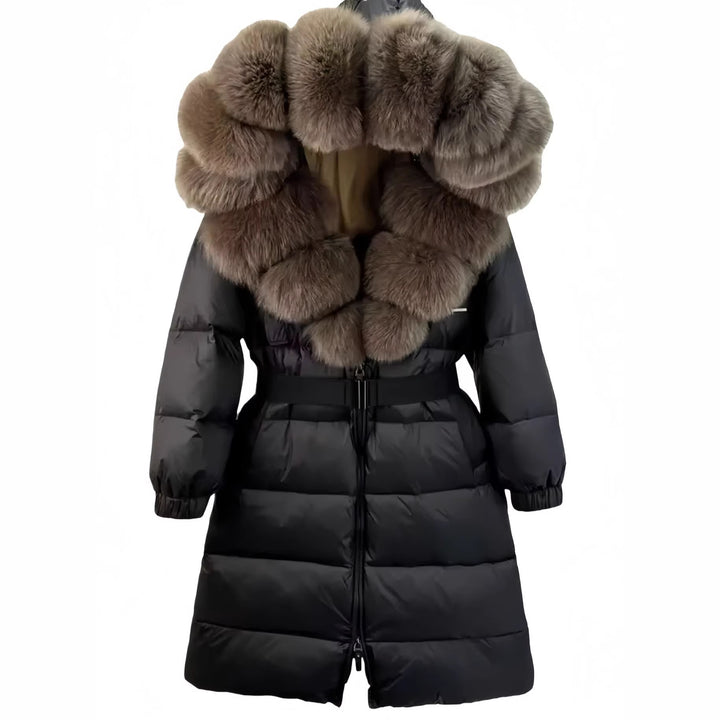 Damen Modische Daunenjacke mit hochabschließendem Kragen