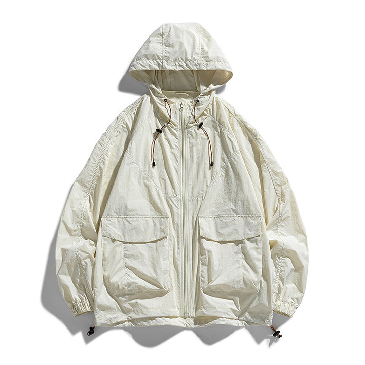Damen Leichte Outdoor-Jacke mit Kapuze und Taschen Drune