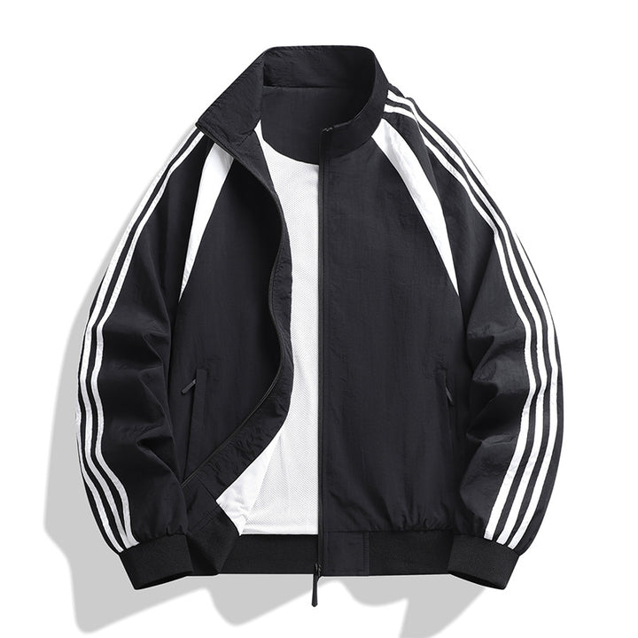 Herren Sportliche Windbreaker Jacke