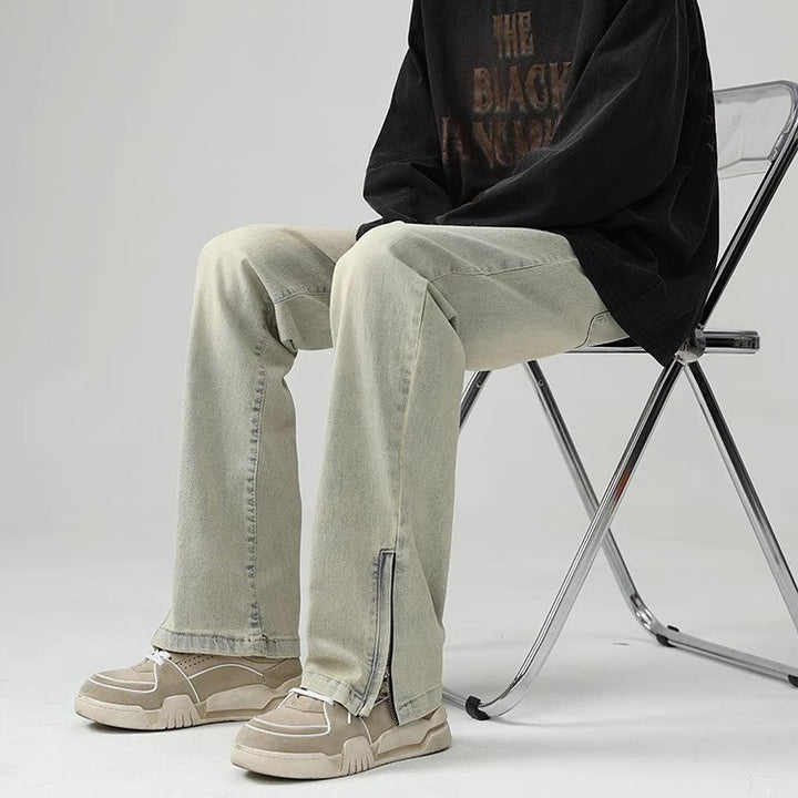 Herren Bequeme und lässige weit geschnittene Jeans Drune