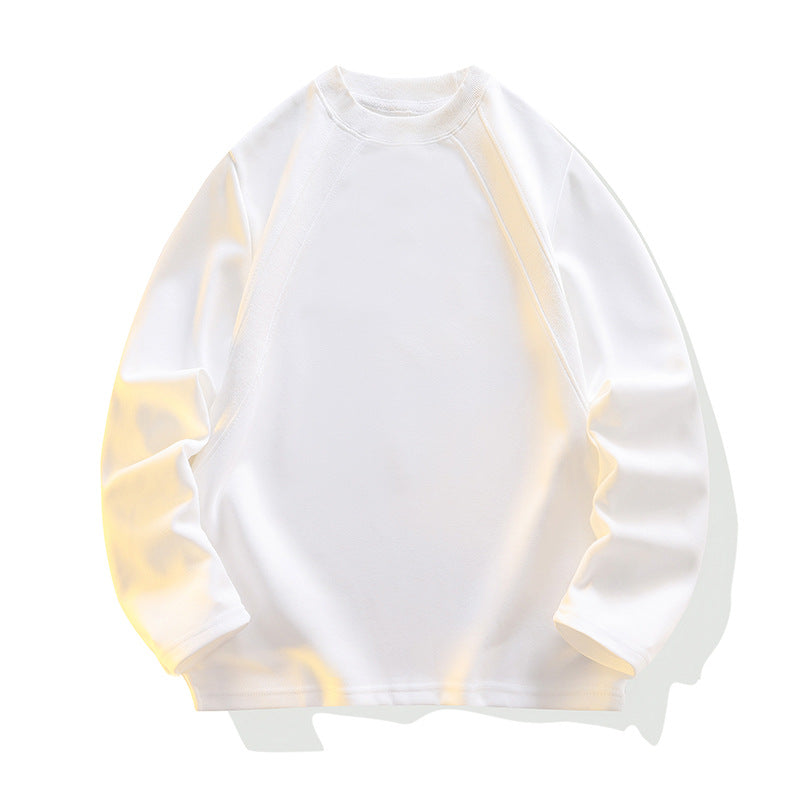 Unisex Oversize Raglan-Sweatshirt aus weichem Baumwollmix mit geripptem Rundhalsausschnitt Drune
