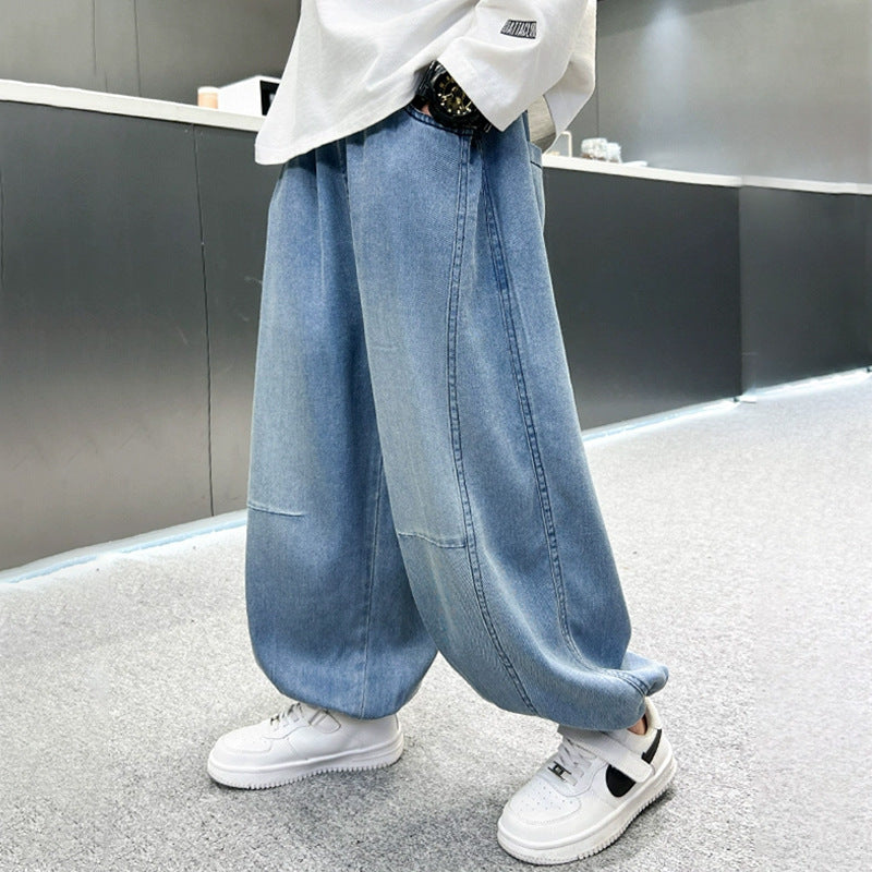Unisex lässige Jeans mit bunten Stickereien Drune