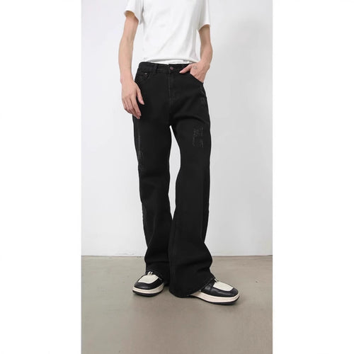 Herren Weitgeschnittene Denim-Hose Drune