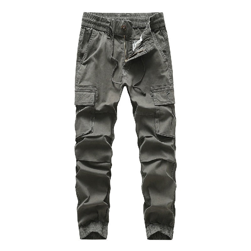 Herren Utility-Cargo-Jogginghose mit Tunnelzug, Multifunktionstaschen und elastischen Bündchen Drune