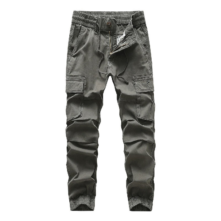 Herren Utility-Cargo-Jogginghose mit Tunnelzug, Multifunktionstaschen und elastischen Bündchen Drune
