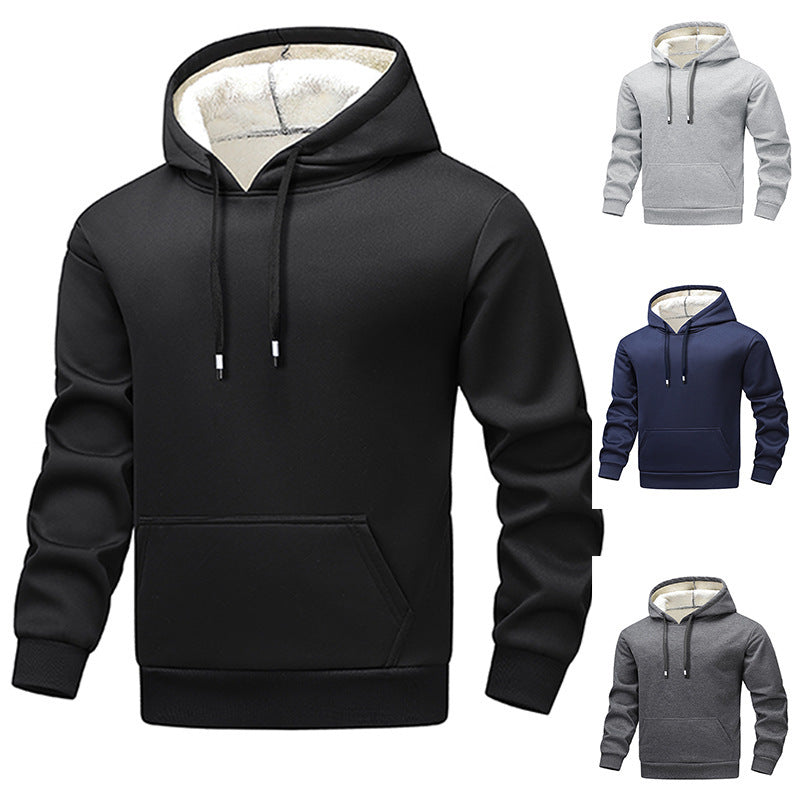 Herren gemütlicher Kapuzenpullover mit kuscheligem Innenfutter Drune