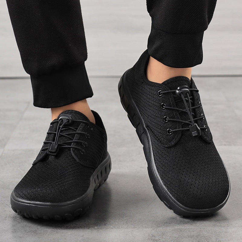 Damen Leichter Freizeit-Sneaker mit Schnellzug-Kordel, perforiertem Mesh & stoßdämpfender Laufsohle Drune