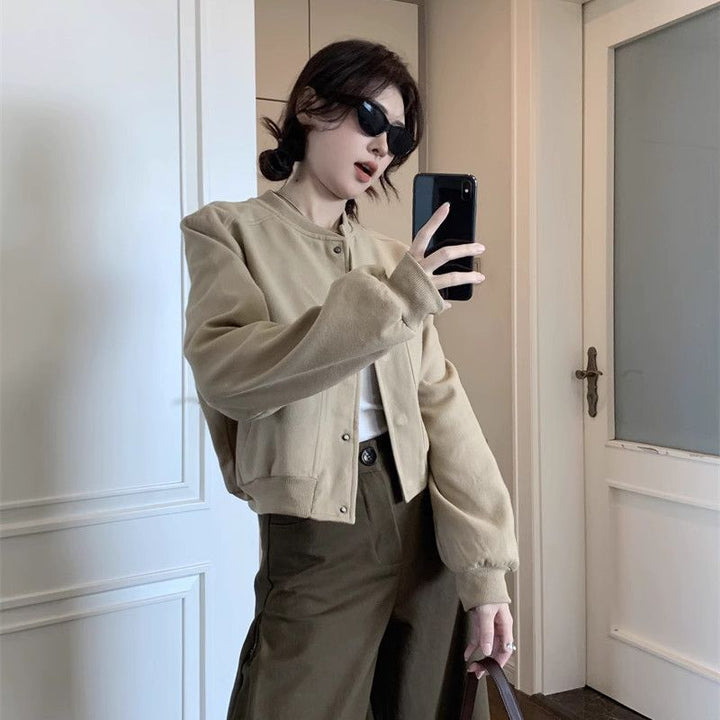 Damen lässiger Strickcardigan mit komfortablem Schnitt Drune