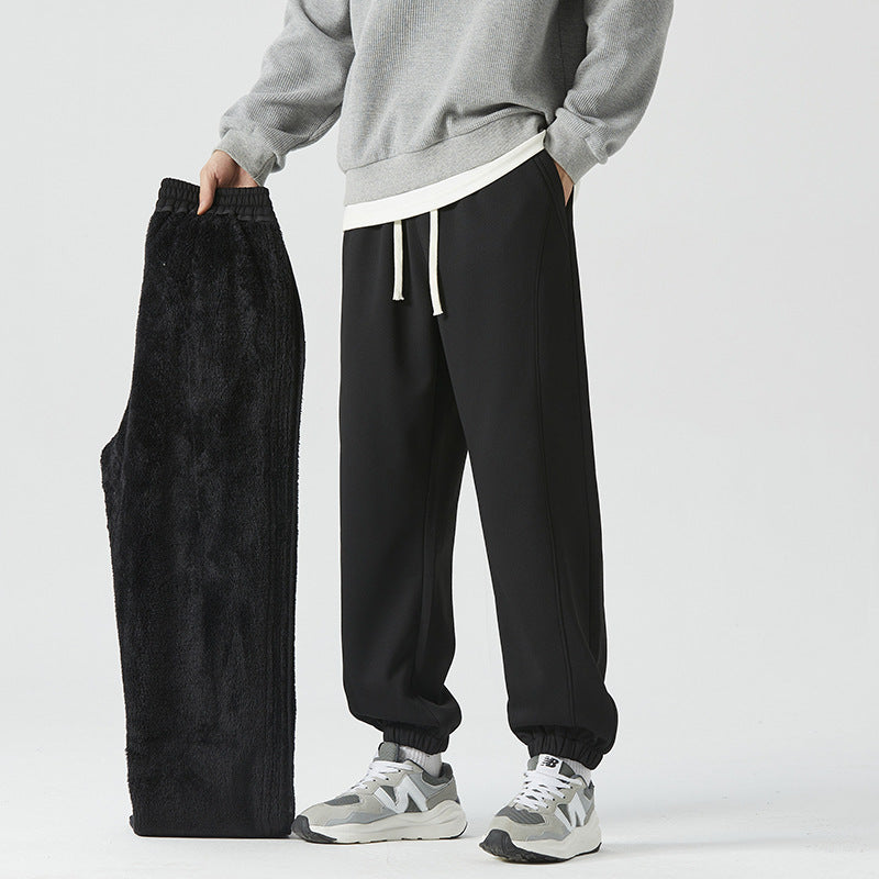 Herren Relaxed-Jogger mit elastischem Bund und abnehmbarem Teddyfutter Drune