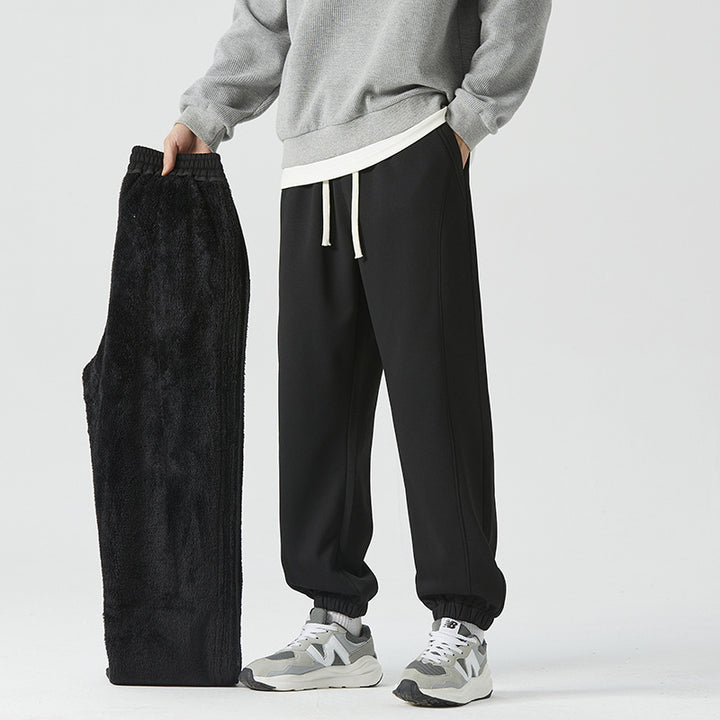 Herren Relaxed-Jogger mit elastischem Bund und abnehmbarem Teddyfutter Drune