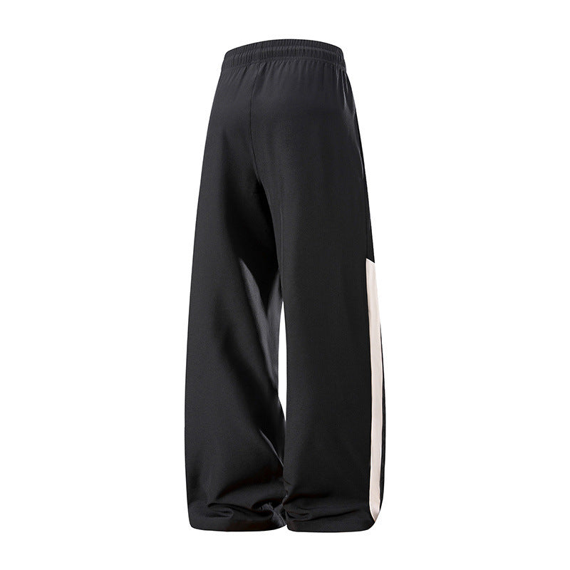 Herren Sweatpants mit elastischem Bund und seitlichen Streifen Drune