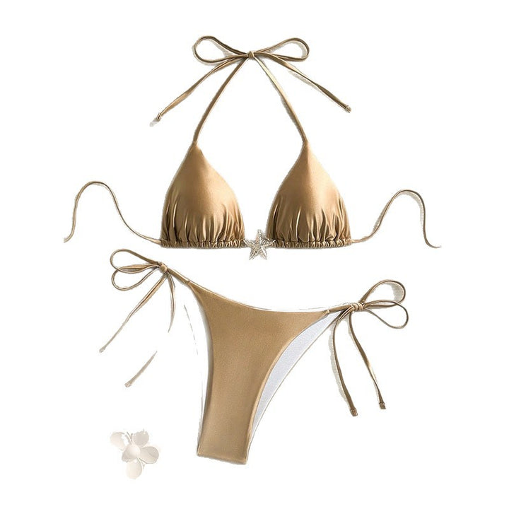 Damen Triangel-Bikini mit eleganter Schnürung Drune