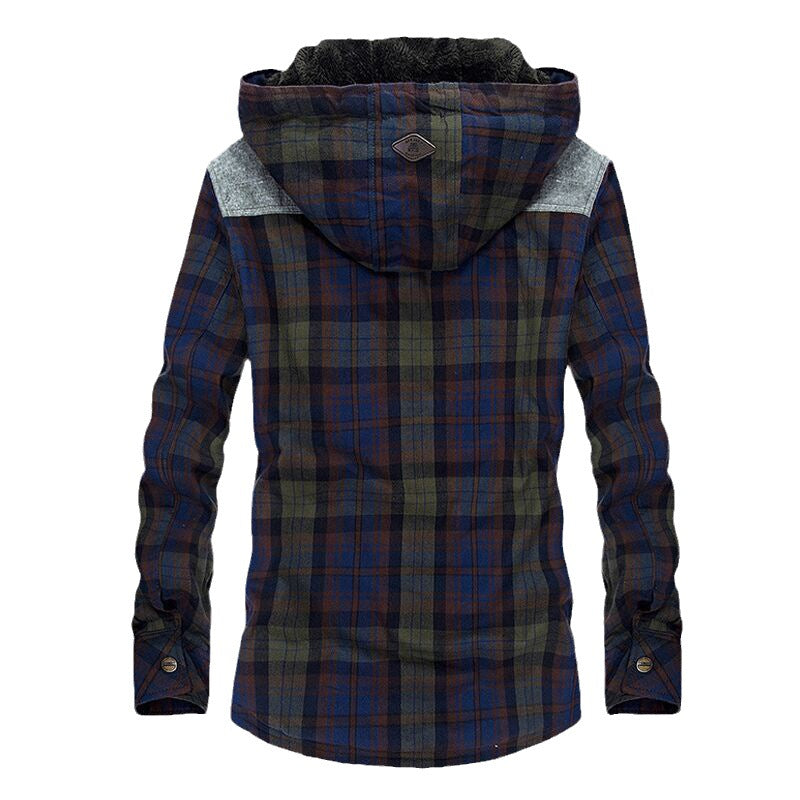 Herren Flanellhemdjacke mit Teddyfutter Drune