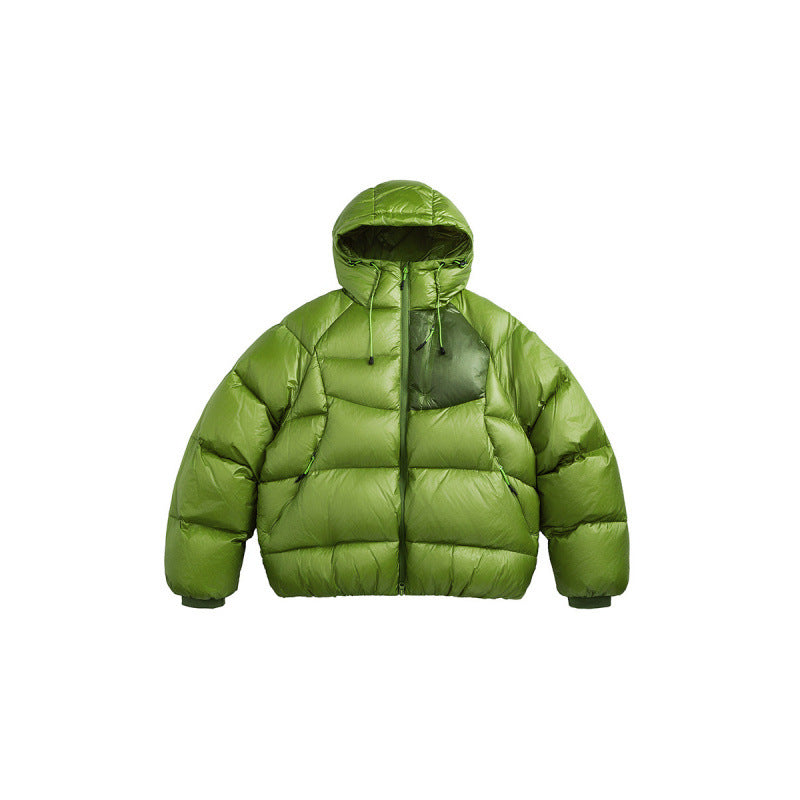 Unisex Stepp-Daunenjacke mit Kapuze und leichter Wärmeisolierung Drune