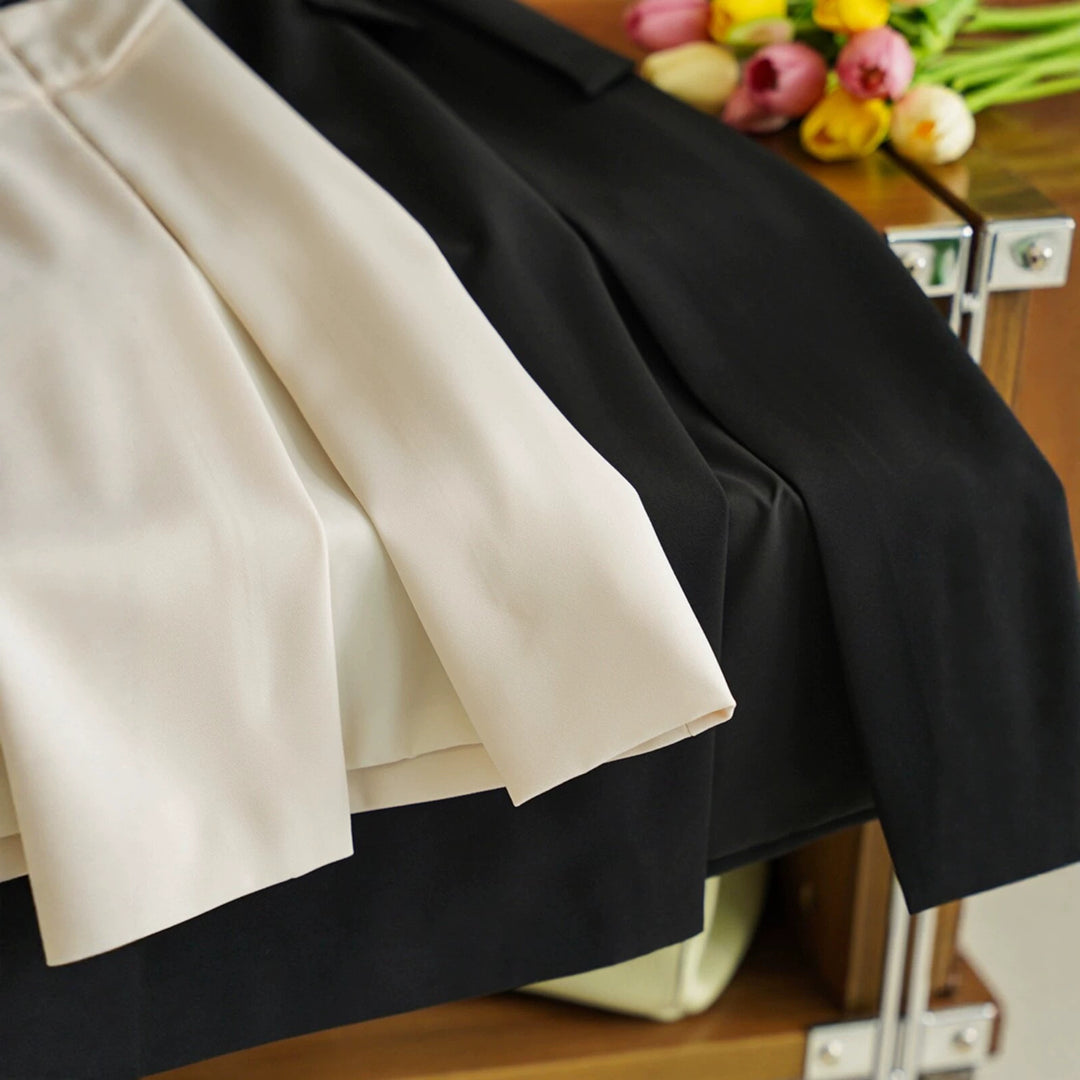 Damen Eleganter Wickelrock mit Taillenbindung Drune