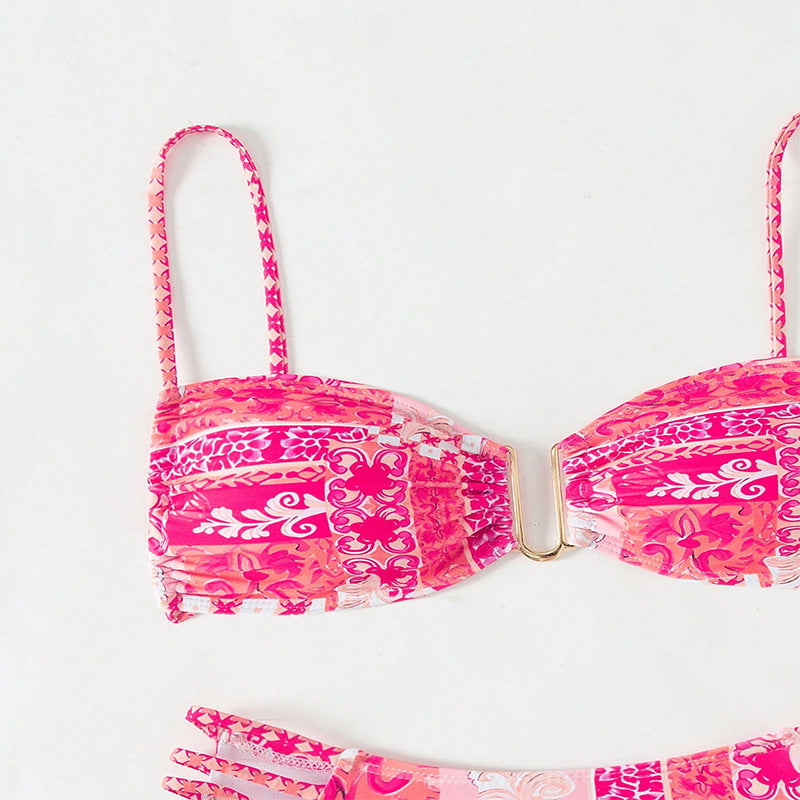 Damen Bikini-Set mit raffinierten Trägern und elegantem Detail Drune