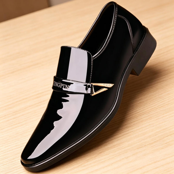Herren Elegante Lacklederschuhe Drune