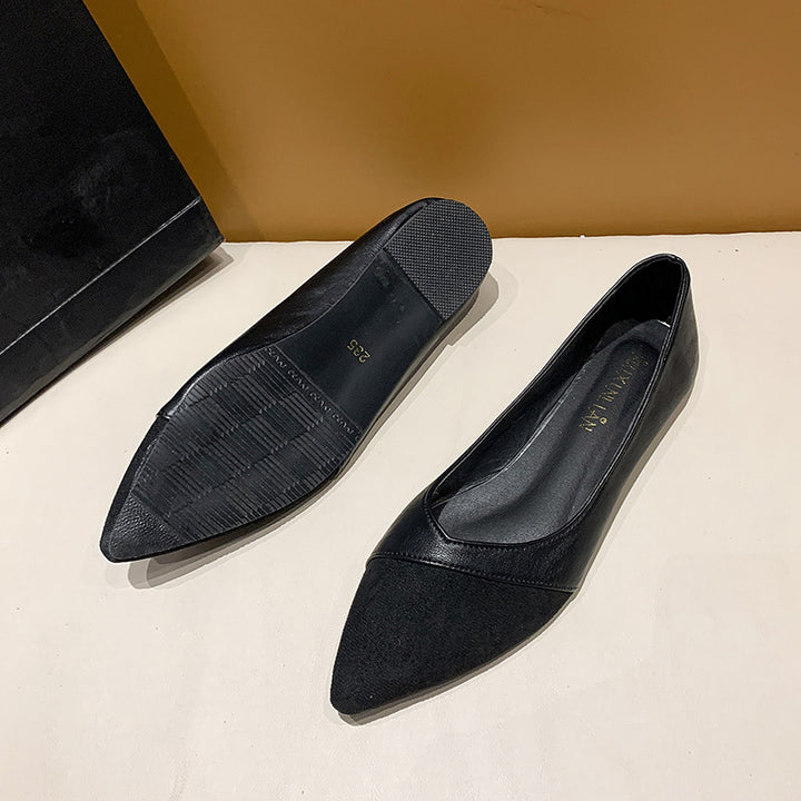 Damen nan spitze Schlupfhalbschuhe im Materialmix mit ergonomischem Komfortfußbett und flexibler Profillaufsohle Drune