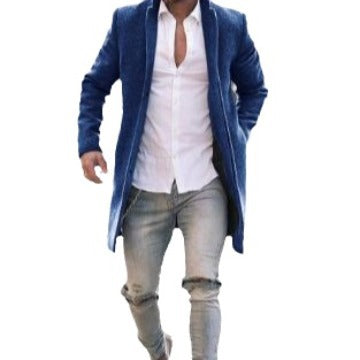 Herren eleganter Langmantel Drune
