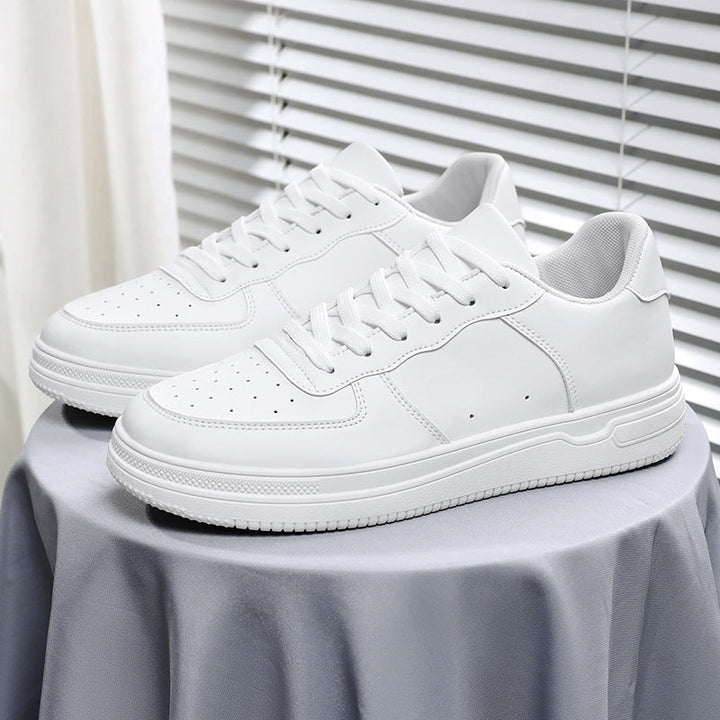 Damen Sportliche Sneakers mit robustem Lederobermaterial und dämpfender Sohle Drune