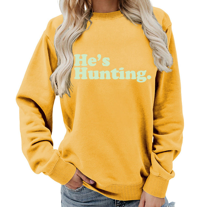 Damen Sweatshirt mit modernem Schriftzug und lässigem Schnitt Drune
