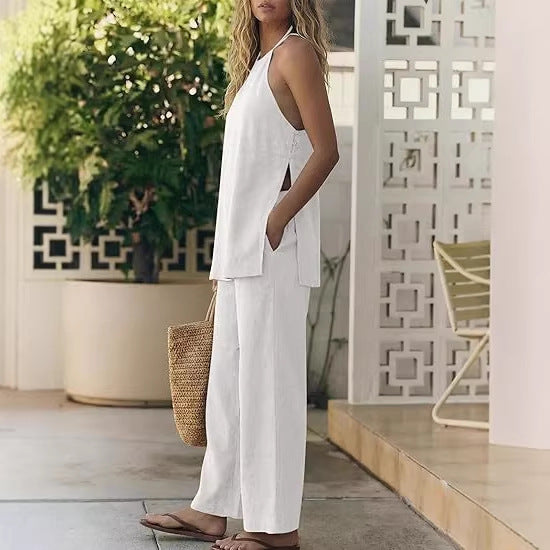 Damen Leichte und luftige Sommerhose mit Tanktop Drune