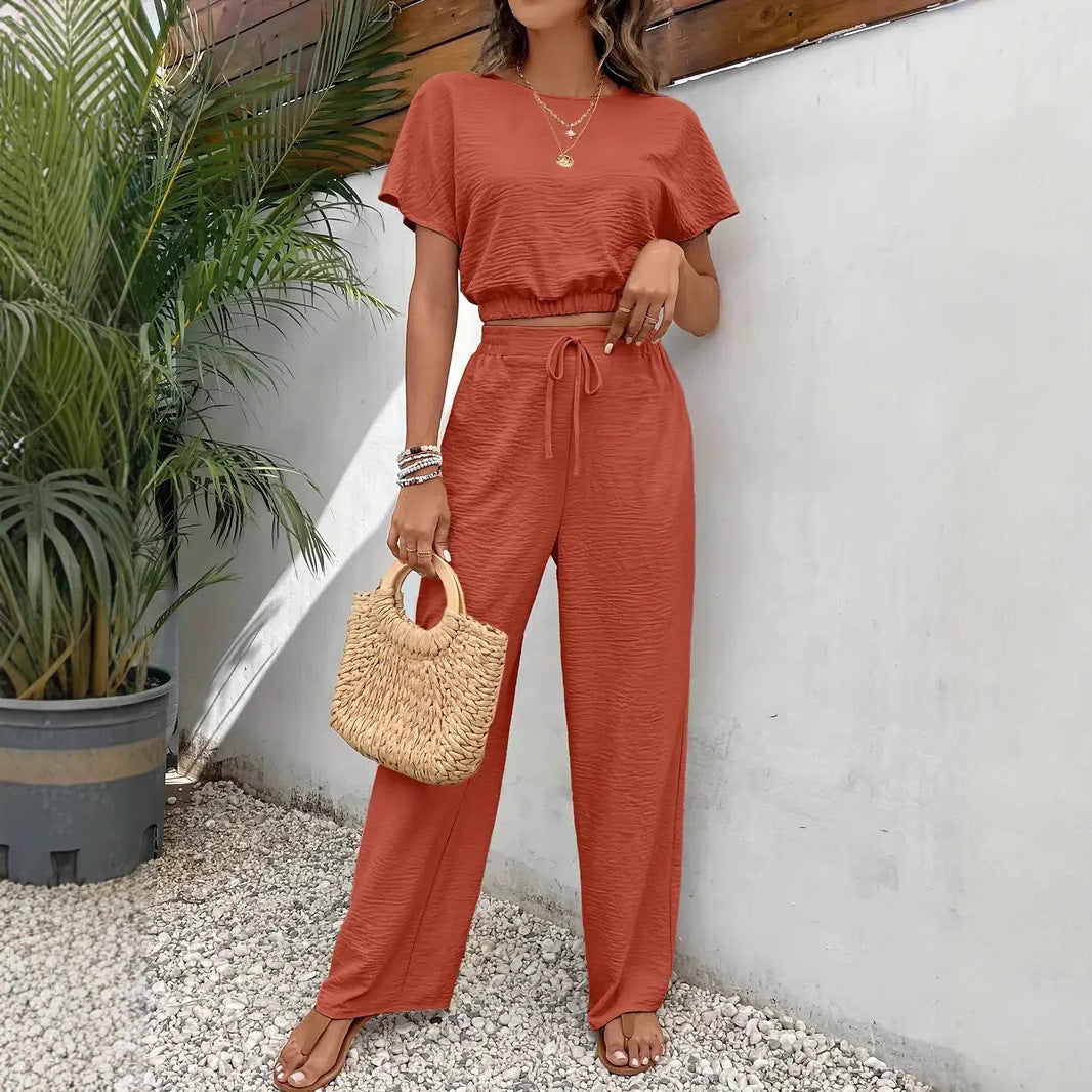 Damen lässiges Two-Piece Lounge-Set Drune