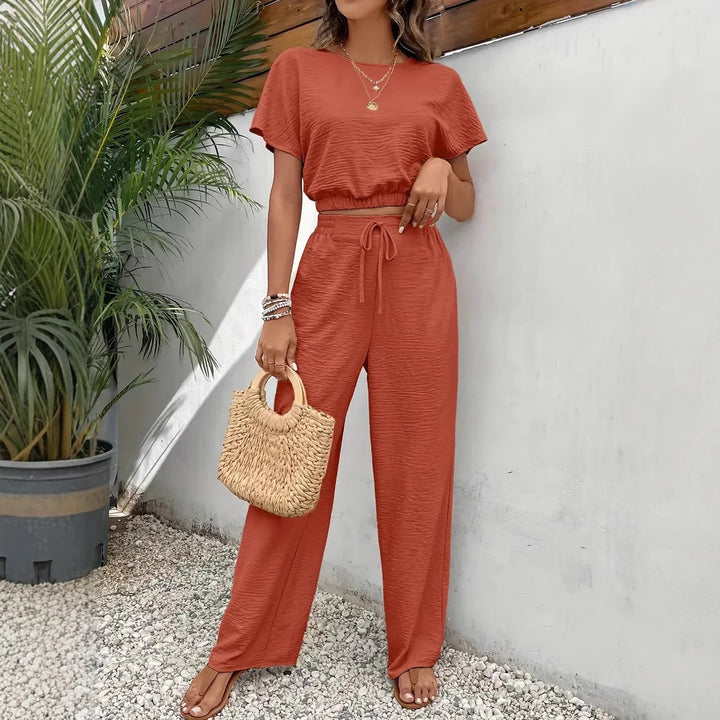 Damen lässiges Two-Piece Lounge-Set Drune