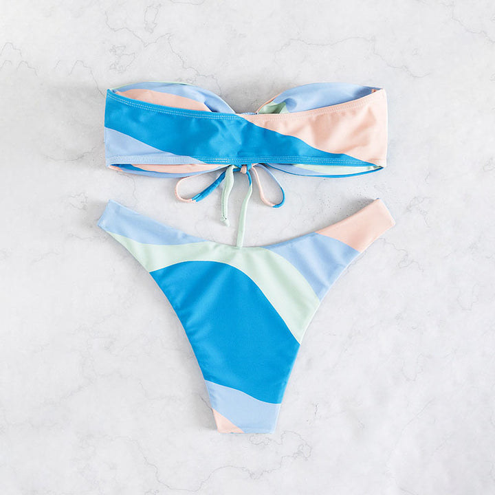 Damen Bandeau-Bikini mit verspieltem Schnitt Drune