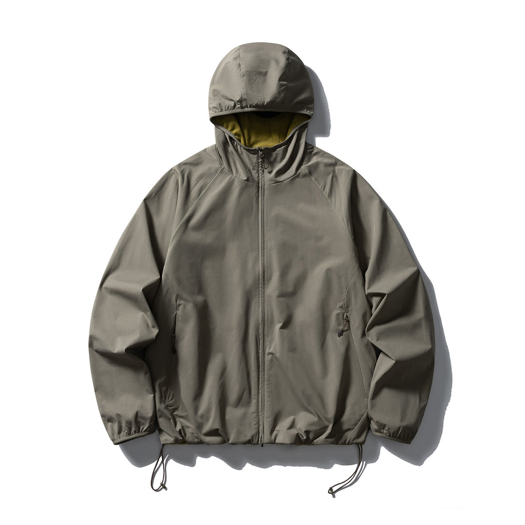 Unisex Leichte Kapuzen‑Softshelljacke mit Fleecegefütterter Innenkapuze und verstellbarem Saum Drune